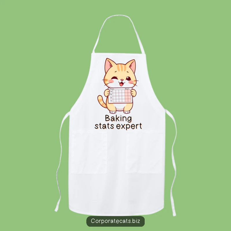Funny Cheerful Cat Apron: Presenting Tiny Chart, Hilarious Kitchen Wear for Professionals