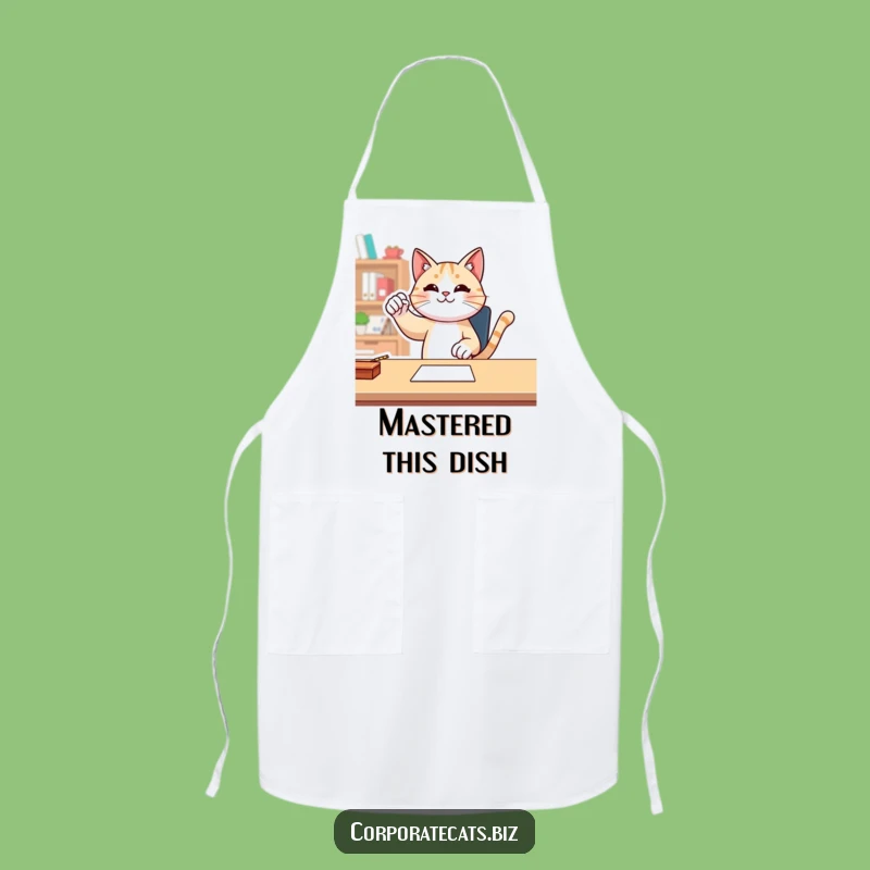 Funny Cat Fist Pump Apron - Kitchen Victories with Flair