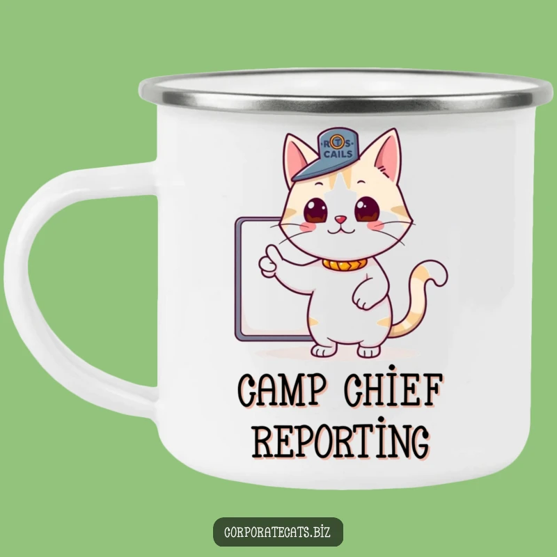 Funny Boss Cat Camping Mug - Durable and Hilarious for the Trail Boss