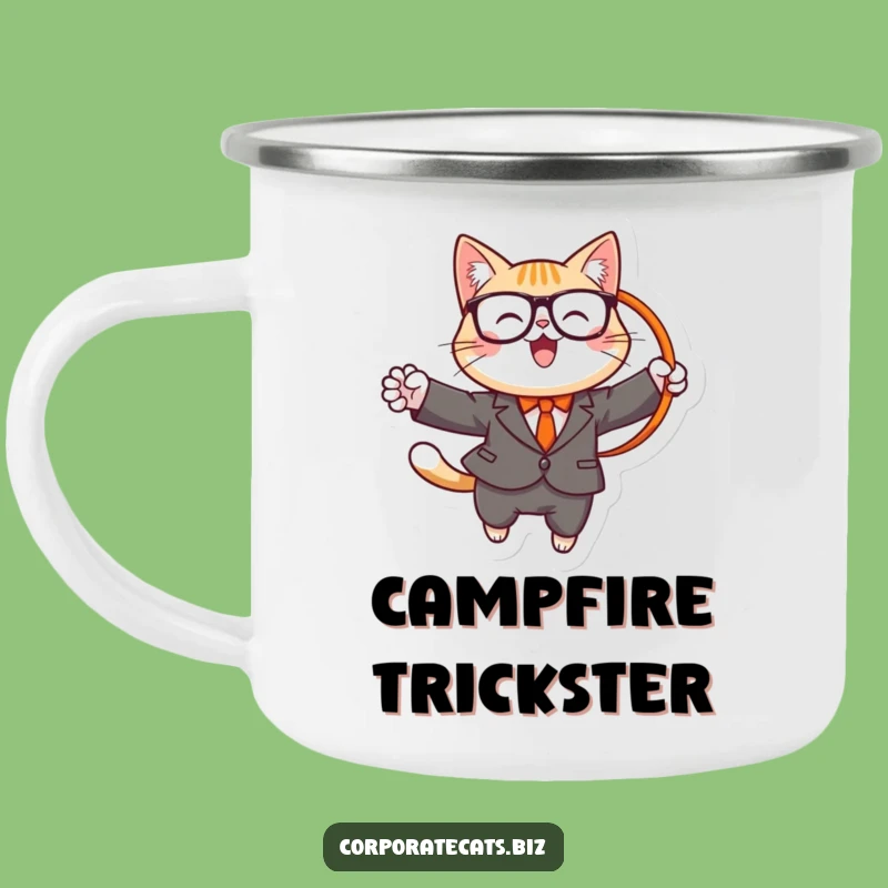 Funny Cat Circus Camp Mug: Hilarious Outdoor Show!