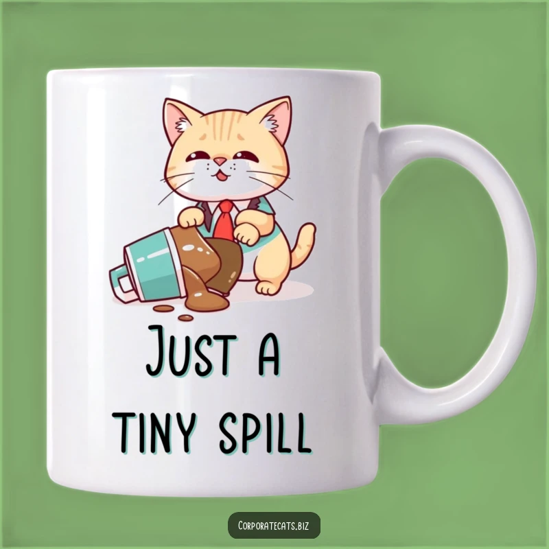 Funny Cat Boss Mug: Executive Feline's Coffee Catastrophe - Perfect Funny Gift!