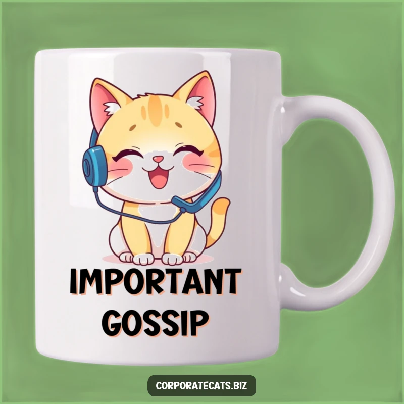 Funny Customer Service Cat Mug - Hilarious Call Center Humor Gift