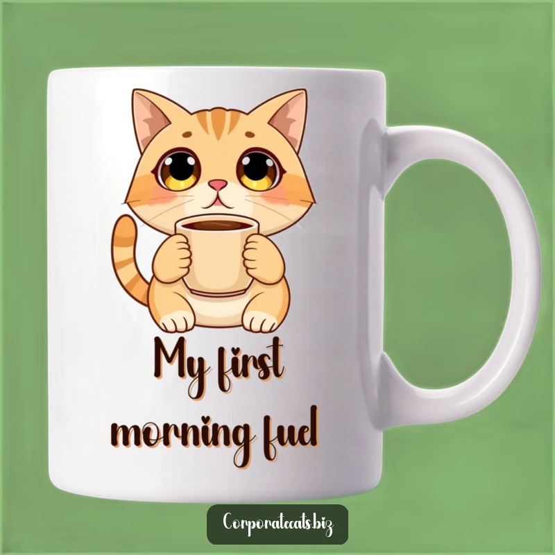 Funny Surprised Cat Coffee Mug - Wide-Eyed Feline Gift - Hilarious Morning Brew Companion