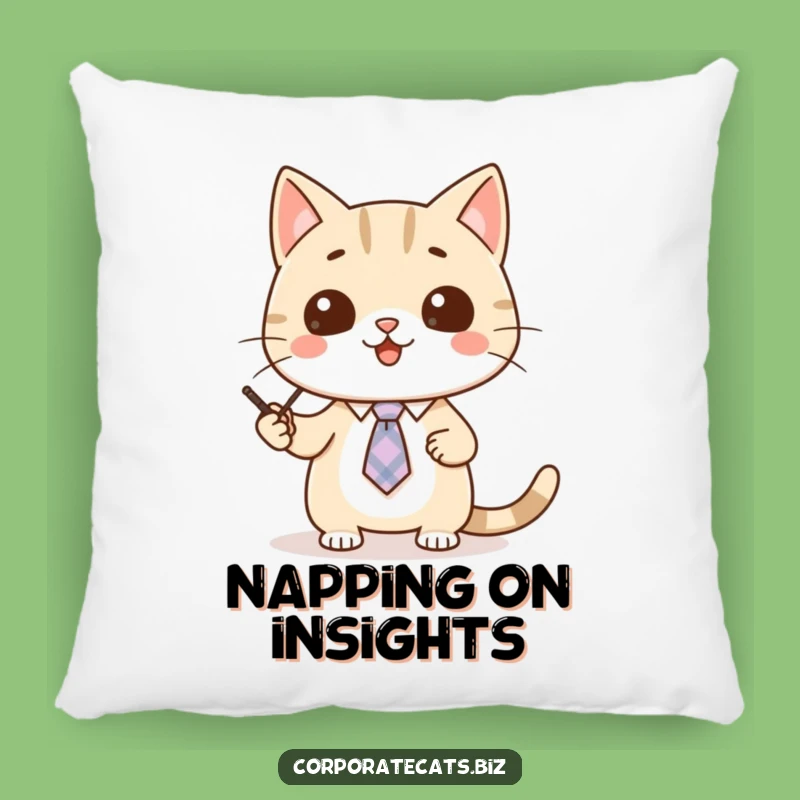 Cozy Funny Cat Presentation Pillow - Soft Comfort & Feline Charm
