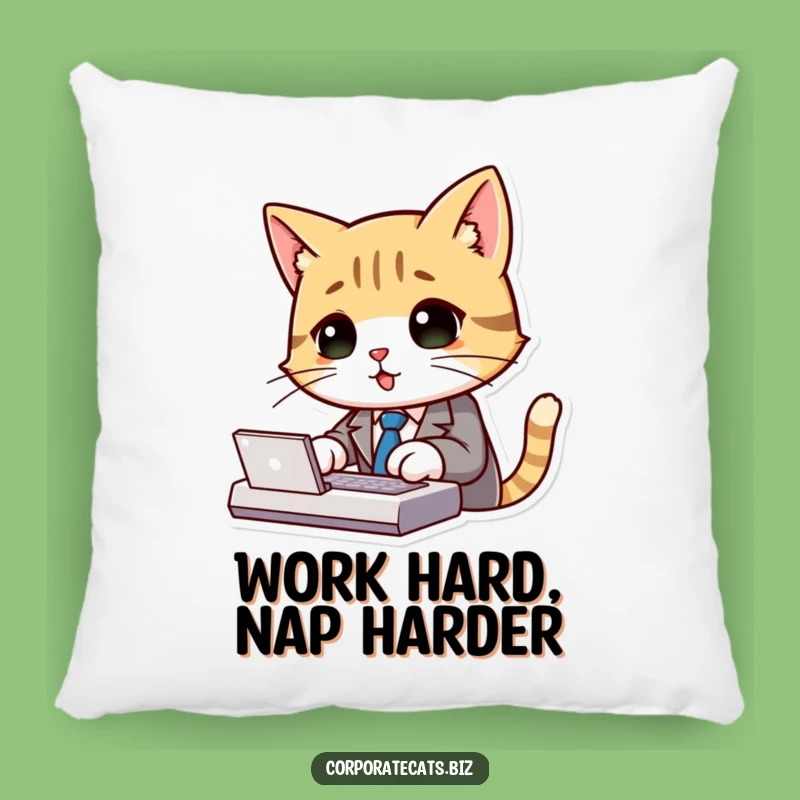 Funny Cat Business Pillow: Add a Comfy Touch of Professional Feline Charm