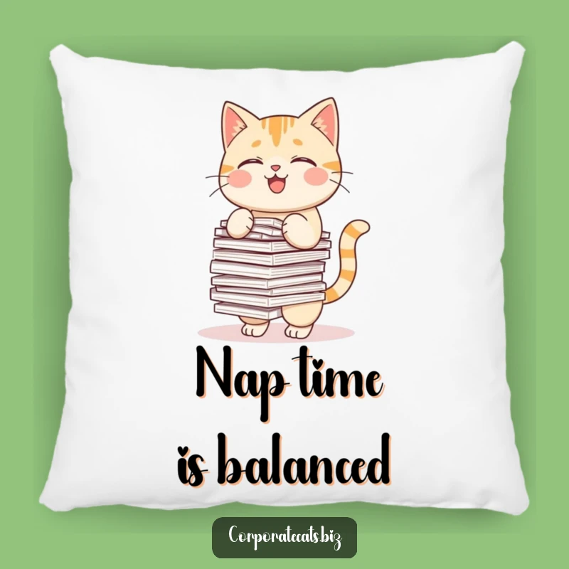 Funny Cat Pillow: Comfy & Hilarious Accent for Couch & Office Chair