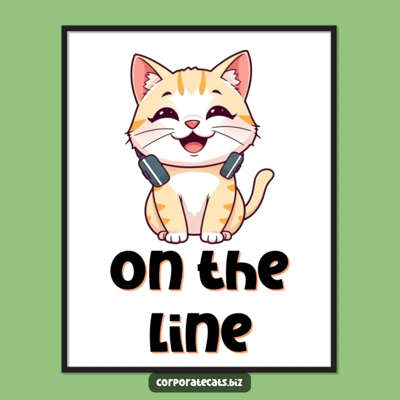 Funny Cheerful Cat Digital Art - Talking Feline Printable - Hilarious Instant Download Gift