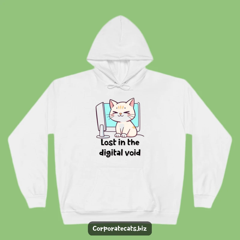 Funny Crossed-Eyed Cat Hoodie: Cozy Meme Style Gift for Cat Lovers