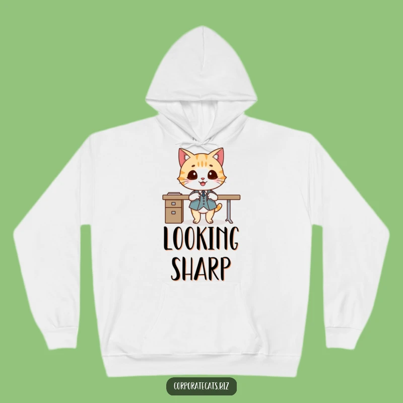 Funny Dapper Cat Hoodie - Cozy and Hilarious Apparel for the Sophisticated