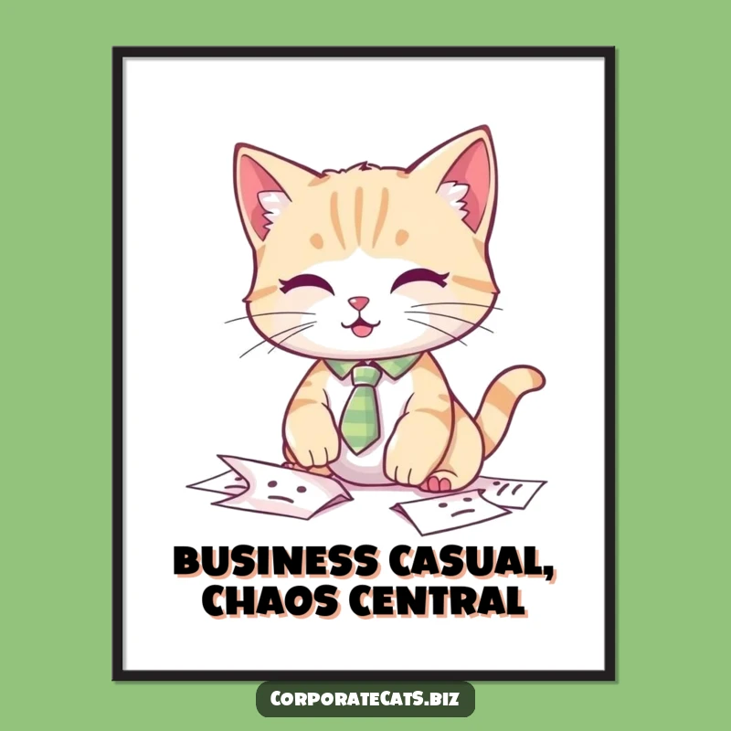 Free Printable Cat Tie Art: Funny Downloadable Wall Art for a Touch of Whimsy