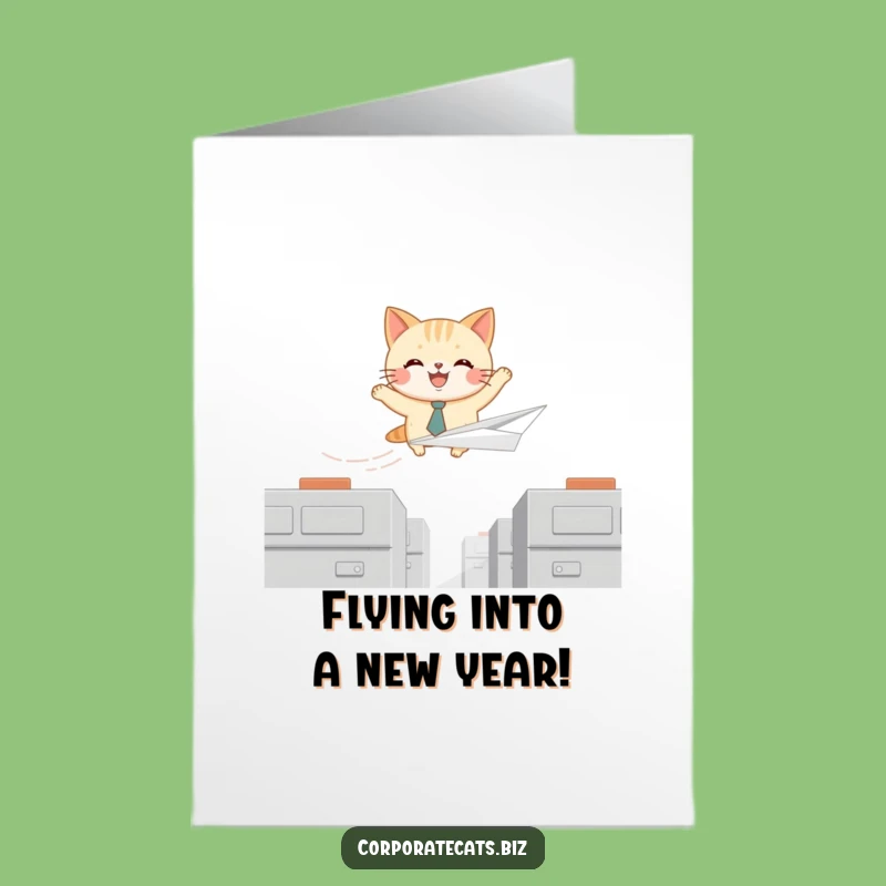 Free Printable Funny Birthday Card: Flying Cat's Birthday Adventure - Joyful Download