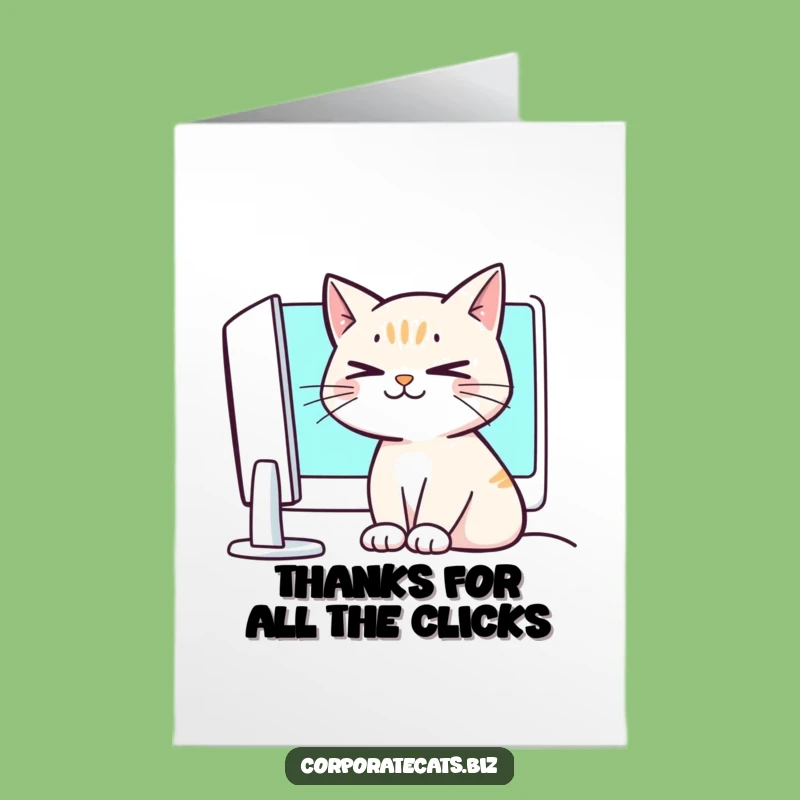 Free Printable Thank You Card: Crossed-Eyed Cat Appreciation - Humorous Downloadable Gift
