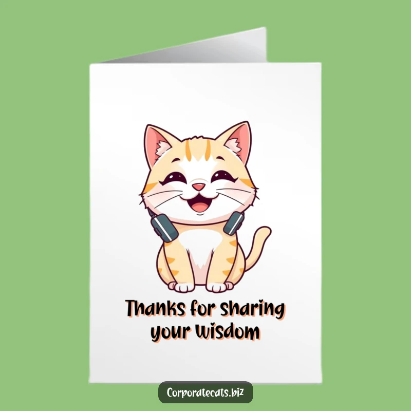 Free Printable Thank You Card: Chatty Cat Thanks Funny Downloadable Gift