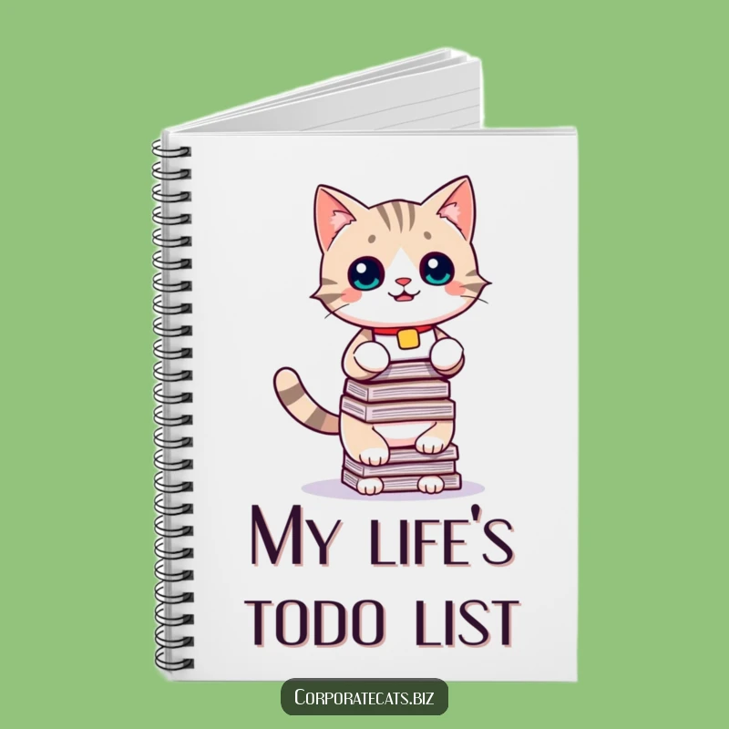 Funny Cat Notebook: Playful Document Holder Cover, Jot Down Ideas Funny Gift