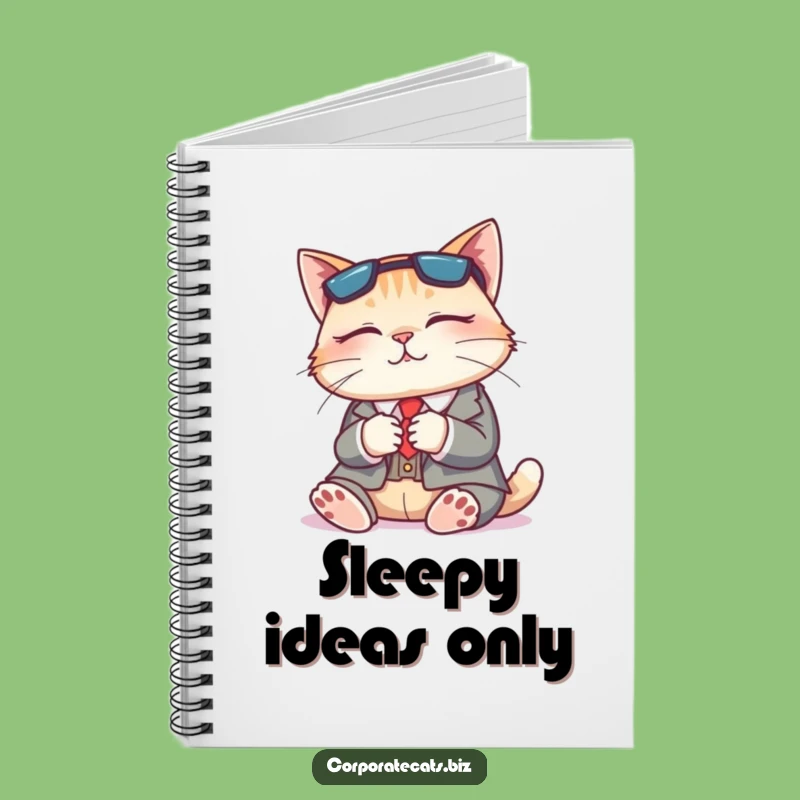 Funny Napping Cat Suit Notebook: Hilarious Journal for Relaxed Ideas