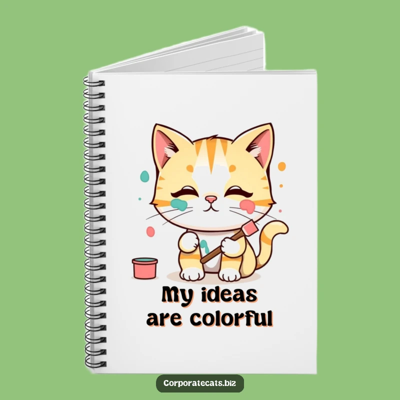 Funny Cat Artist Notebook: Jot Down Your Masterpieces (Messily!) - Great Funny Gift!