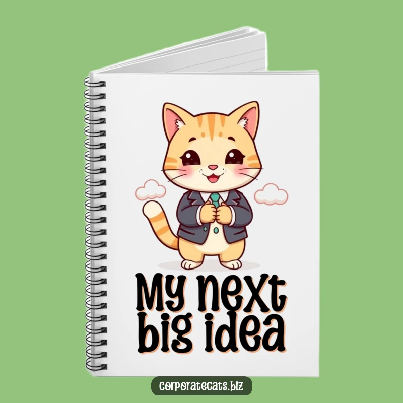 Funny Business Cat Notebook - Journal Office Humor Stationery Gift
