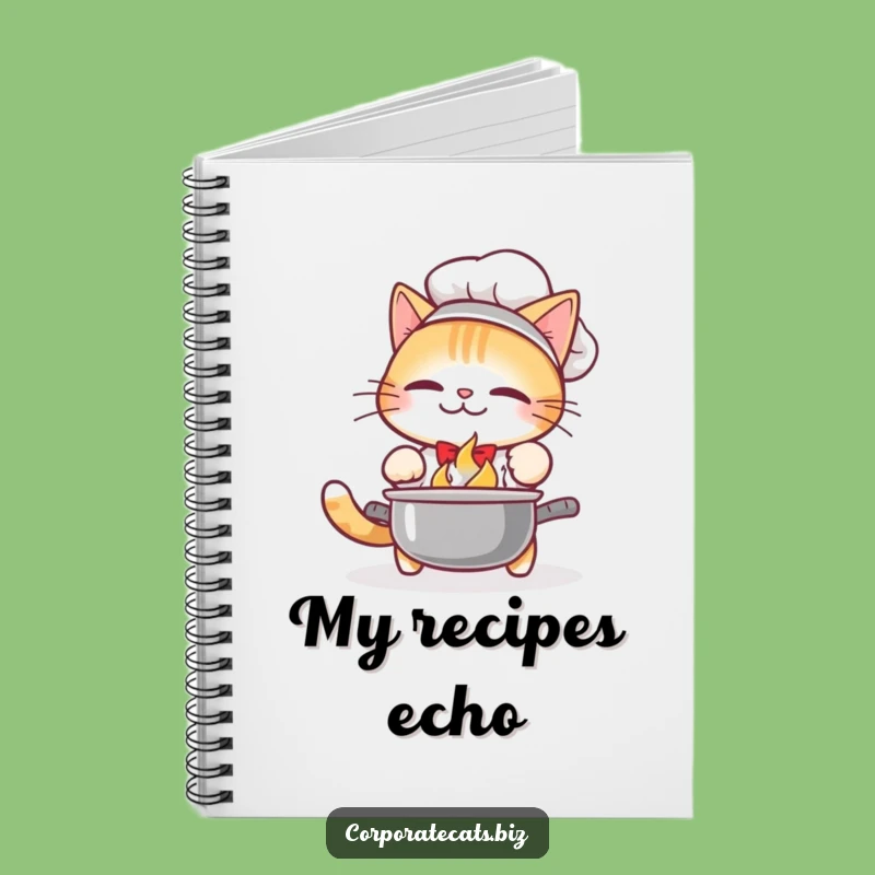 Funny Cat Chef Notebook: Jot Down Your Recipes (Carefully!) - Great Funny Gift!