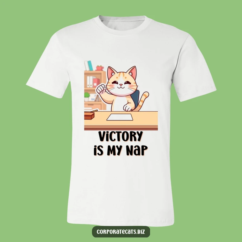 Funny Cat Fist Pump T-Shirt - Ultimate Success Celebration Apparel