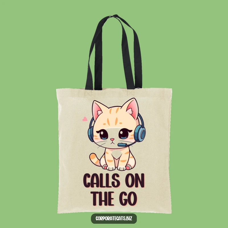 Funny Cat Video Call Tote Bag: Carry Your Gaming Gear in Style!