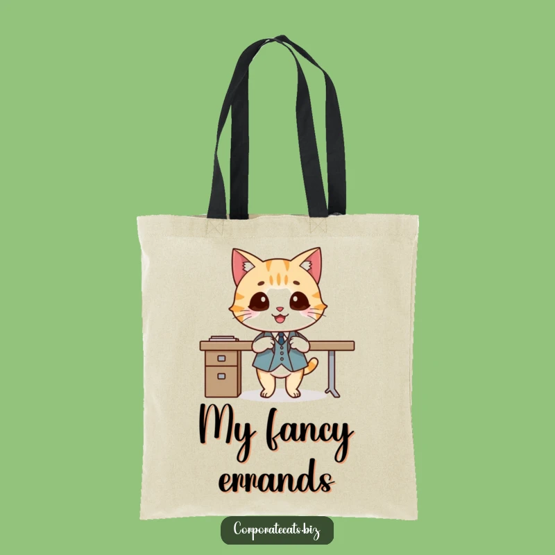 Funny Dapper Cat Tote Bag - Hilarious Accessory for the Fashion-Forward