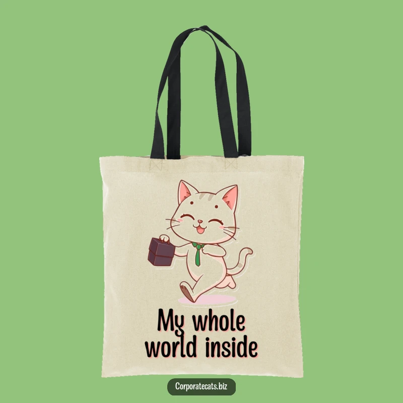 Funny Cat Business Tote: Carry Your Essentials with On-The-Go Feline Flair
